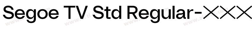 Segoe TV Std Regular字体转换